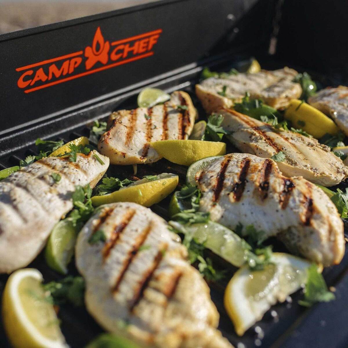 Camp Chef Explorer 3X Burner Camp Stove with Windscreen - Black Camp Chef Explorer 3X Burner Camp Stove with Windscreen - Black