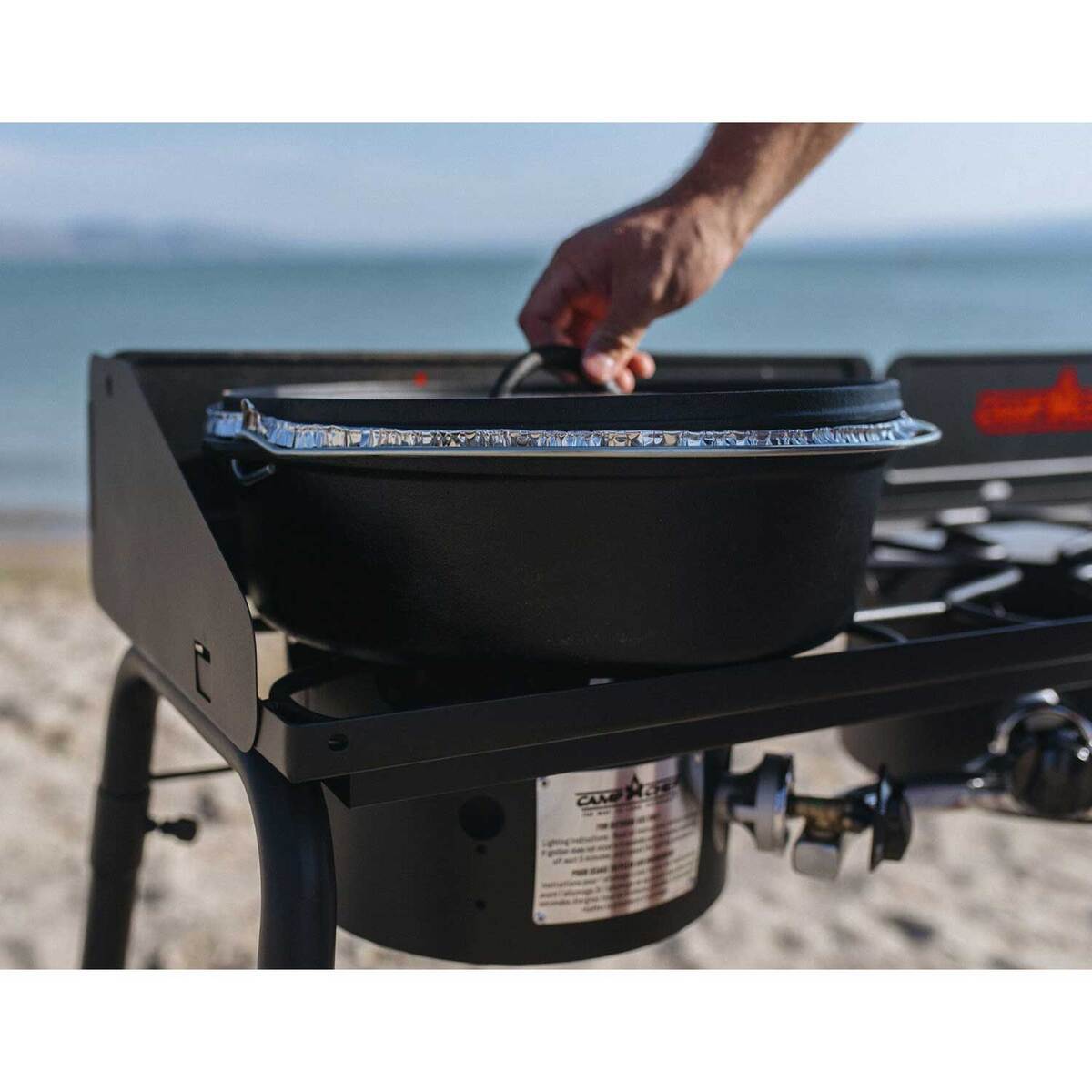 Camp Chef Explorer 3X Burner Camp Stove with Windscreen - Black Camp Chef Explorer 3X Burner Camp Stove with Windscreen - Black