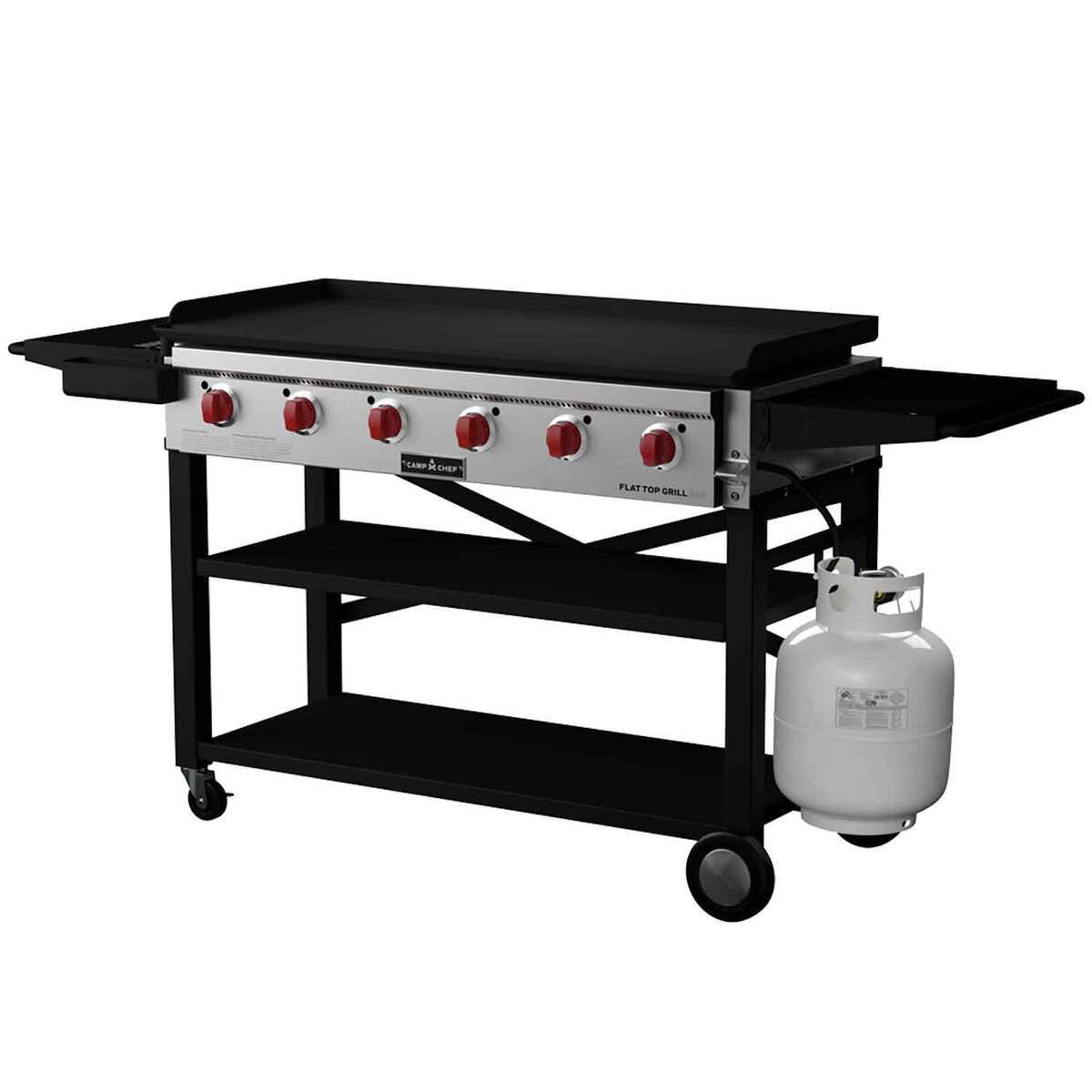 Camp Chef Flat Top 900 6 Burner Griddle - Silver/Black - Silver/Black Camp Chef Flat Top 900 6 Burner Griddle - Silver/Black - Silver/Black