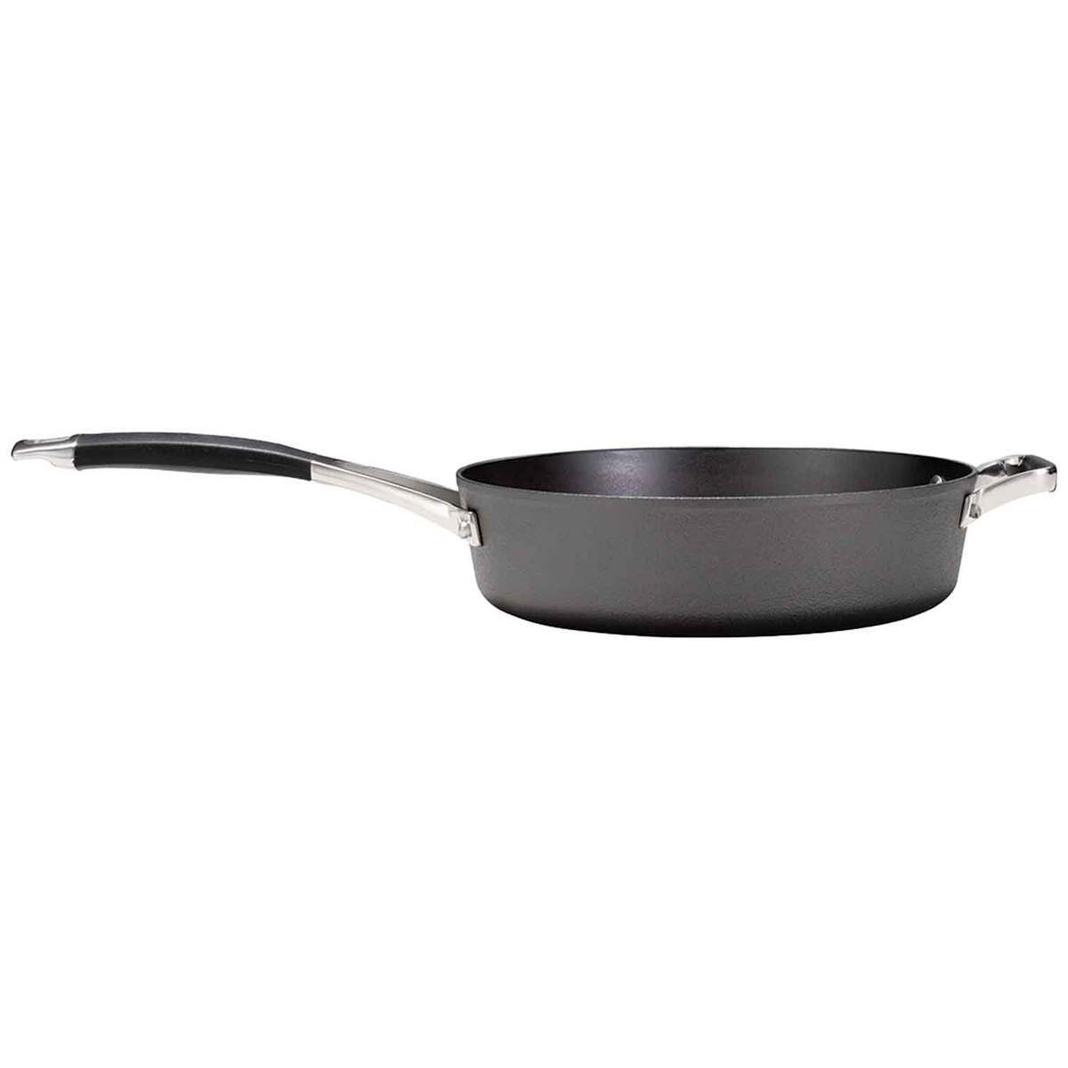 Barebones 12-Inch Flat Cast Iron Skillet - Enameled Cast Iron Fry Pan,  outdoor cooking pan