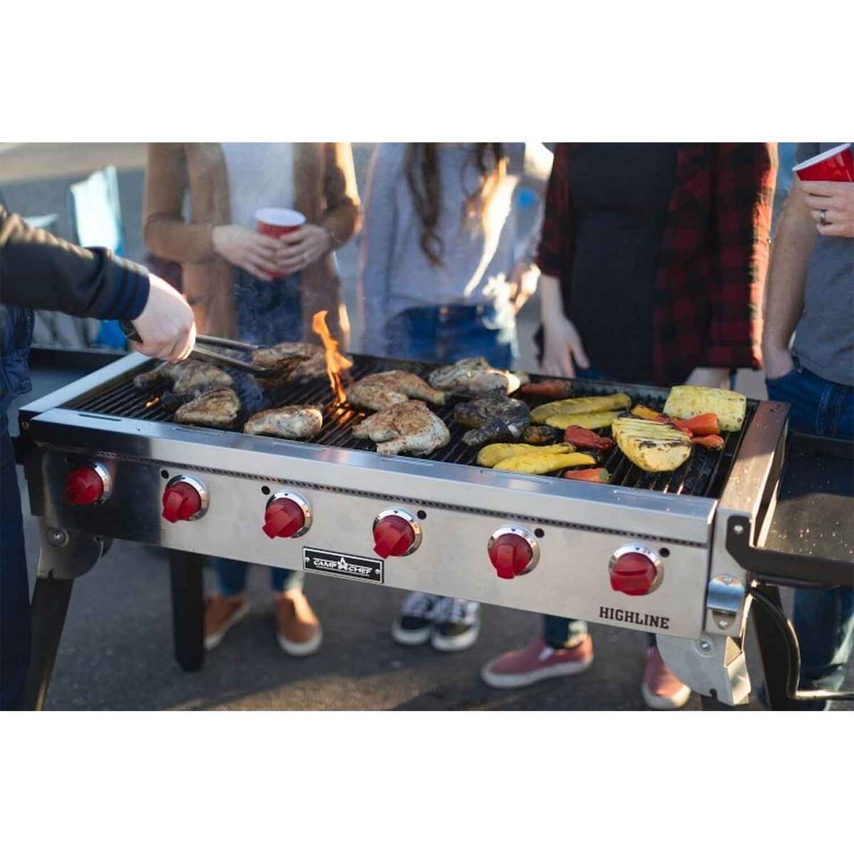 Camp Chef Highline Event 6 Burner Grill - Silver - Silver Camp Chef Highline Event 6 Burner Grill - Silver - Silver