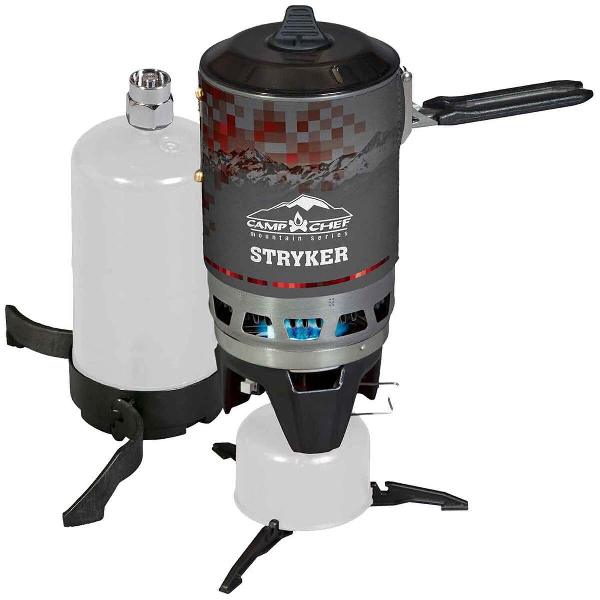 Camp Chef Mountain Series Stryker 200 1 Burner Stove - Gray/Black - Gray/Black Camp Chef Mountain Series Stryker 200 1 Burner Stove - Gray/Black - Gray/Black
