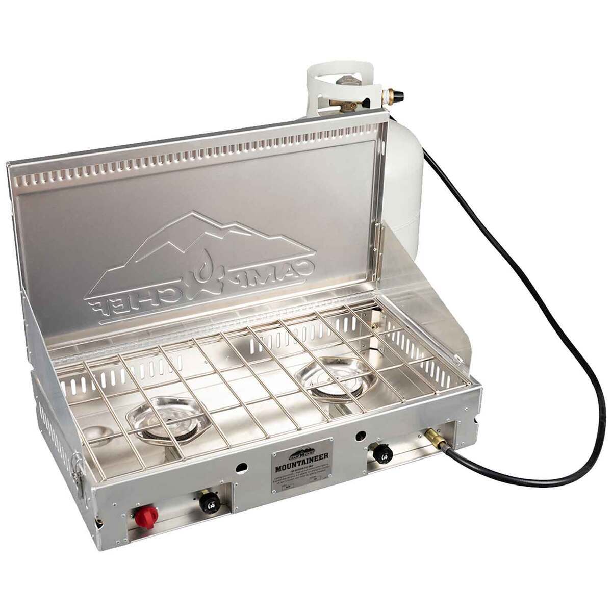 Camp Chef Mountaineer 2 Burner Stove - Gray - Gray Camp Chef Mountaineer 2 Burner Stove - Gray - Gray