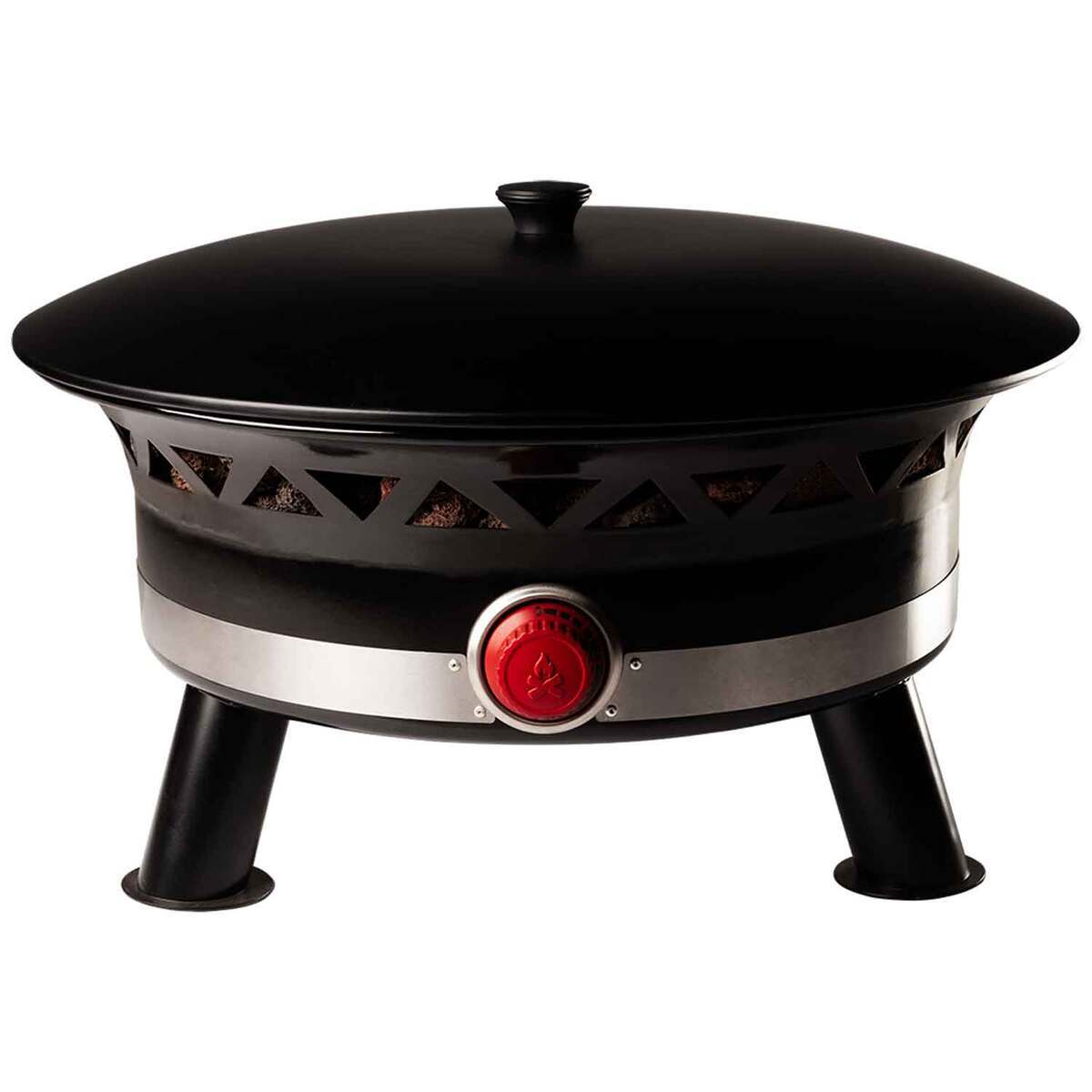 Camp Chef Ponderosa 24in Deluxe Gas Firepit with Cover - Black Camp Chef Ponderosa 24in Deluxe Gas Firepit with Cover - Black