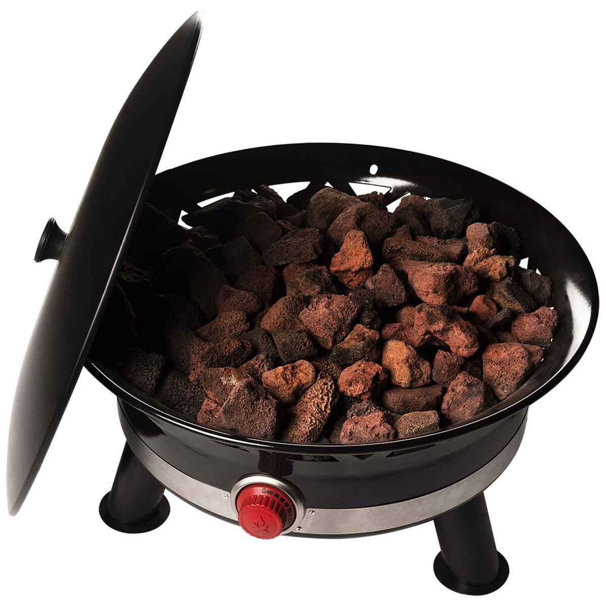 Camp Chef Ponderosa 24in Deluxe Gas Firepit with Cover - Black Camp Chef Ponderosa 24in Deluxe Gas Firepit with Cover - Black