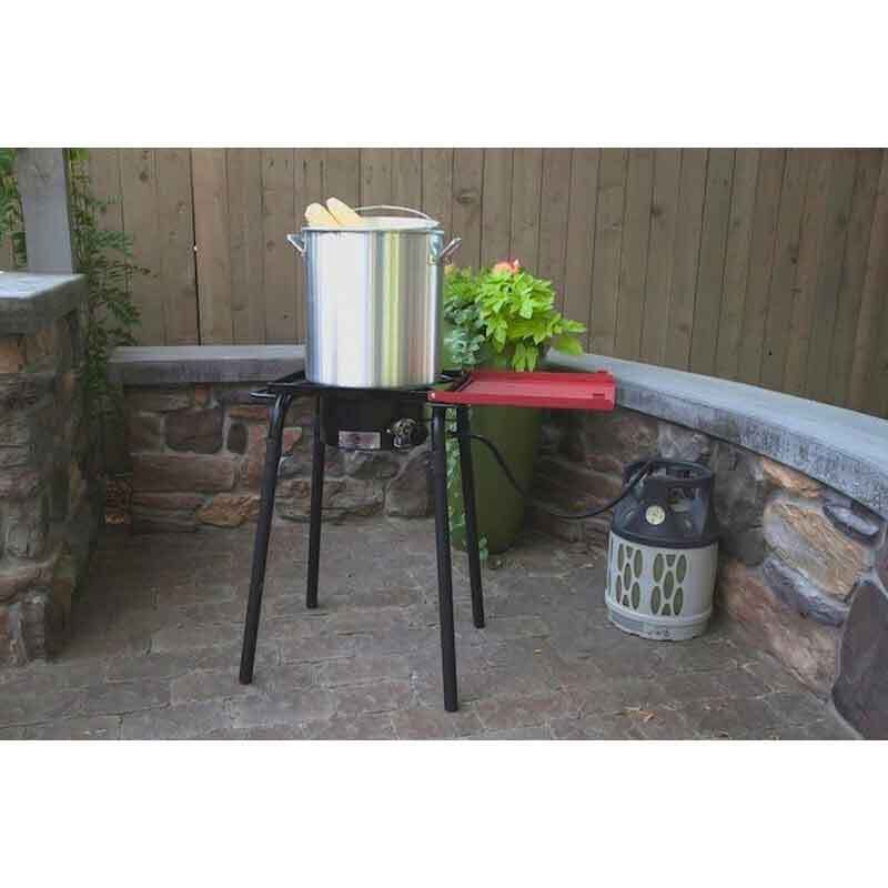 Camp Chef Pro 30 Single Burner Stove with Side Shelf - Black/Red Camp Chef Pro 30 Single Burner Stove with Side Shelf - Black/Red