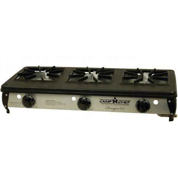 Camp Chef Ranger III Three-Burner Stove - Black Camp Chef Ranger III Three-Burner Stove - Black
