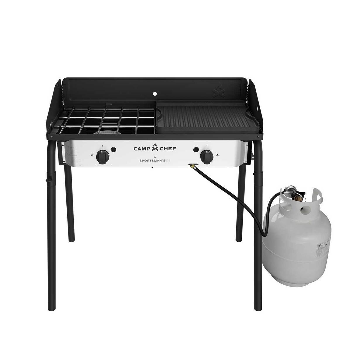 Camp Chef Sportsman's 2X Exclusive Combo Stove - Black Camp Chef Sportsman's 2X Exclusive Combo Stove - Black