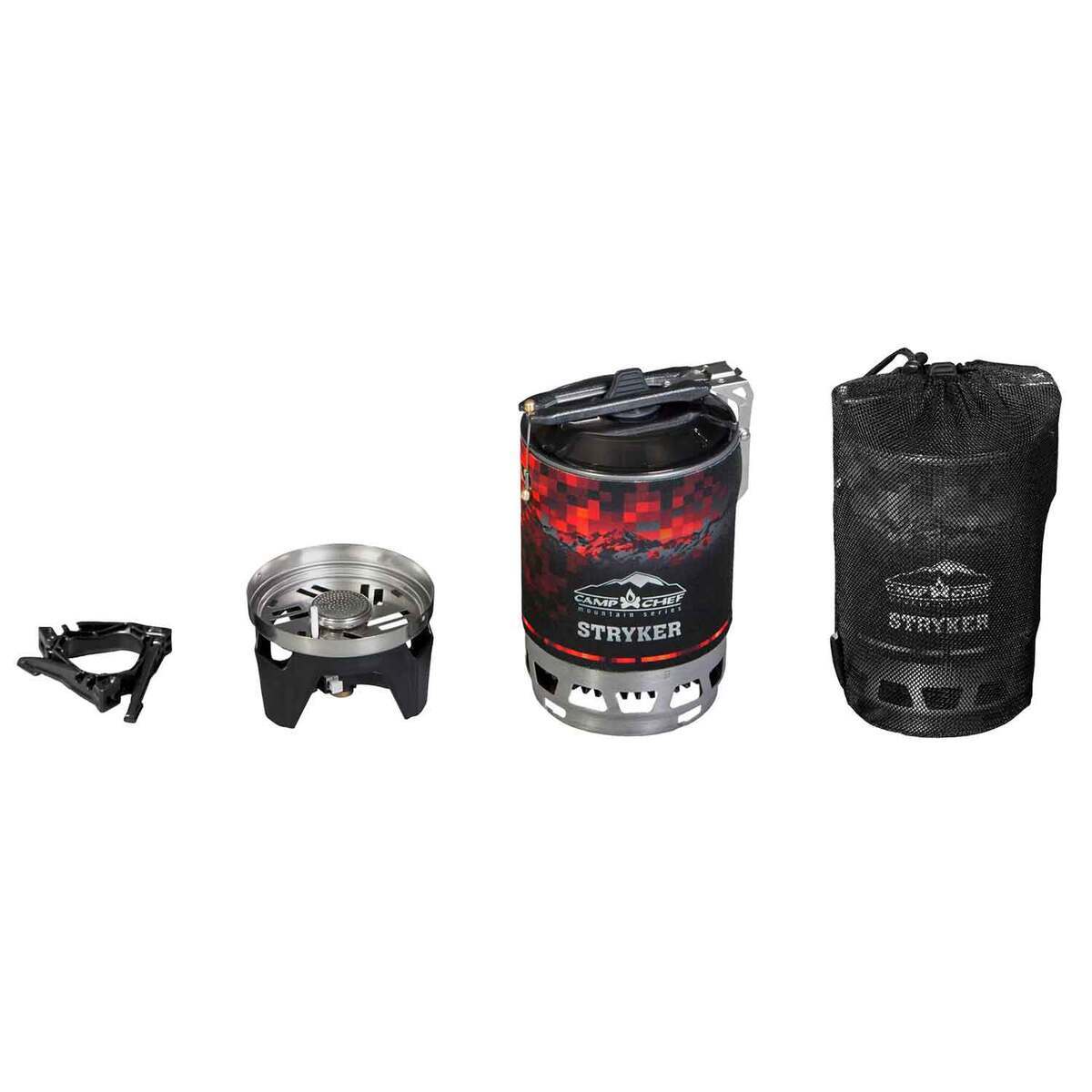 Camp Chef Stryker Isobutane 1 Burner Stove - Red/Black - Black/Red Camp Chef Stryker Isobutane 1 Burner Stove - Red/Black - Black/Red