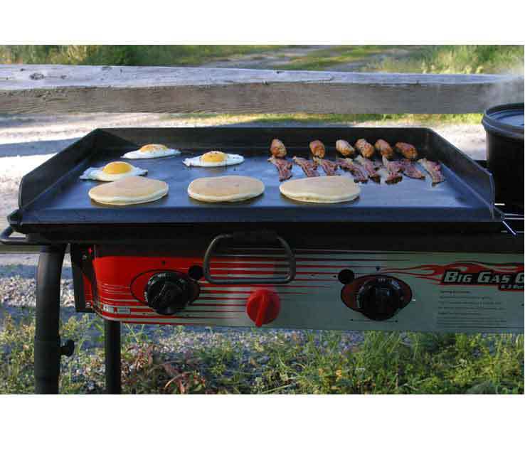 Camp Chef Super Deluxe Two Burner Fry Griddle For Three Burner Stoves - Black Camp Chef Super Deluxe Two Burner Fry Griddle For Three Burner Stoves - Black