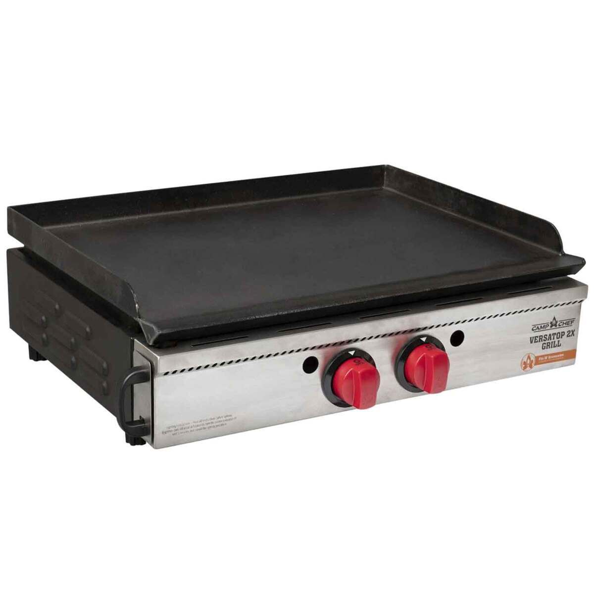 Camp Chef VersaTop 2X 2 Burner Griddle- Silver/Black - Silver/Black Camp Chef VersaTop 2X 2 Burner Griddle- Silver/Black - Silver/Black