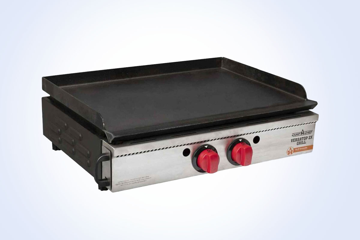 Camp Chef VersaTop 2X 2 Burner Griddle- Silver/Black