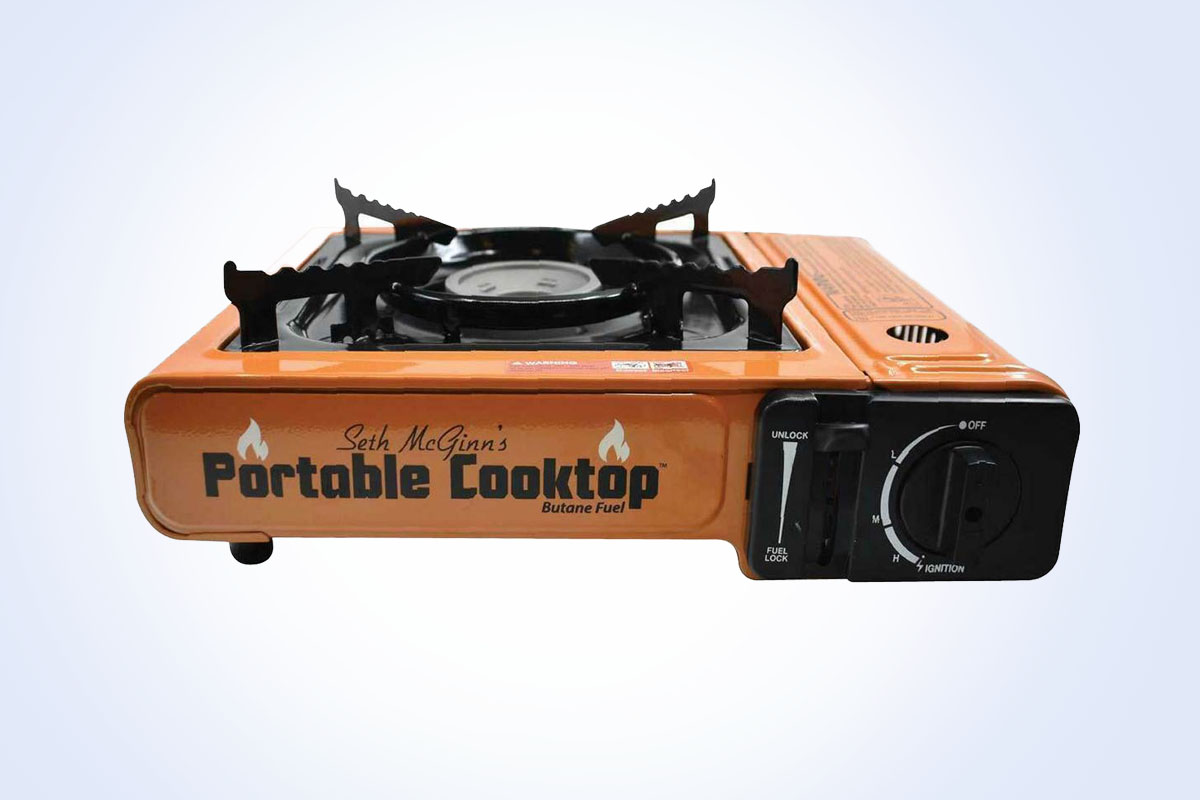 CanCooker Portable Cooktop 1 Burner Stove - Orange