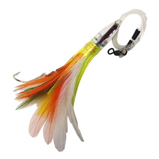 Candy Bar Lures Troll Feather Rigged Trolling Lures - Blue/White