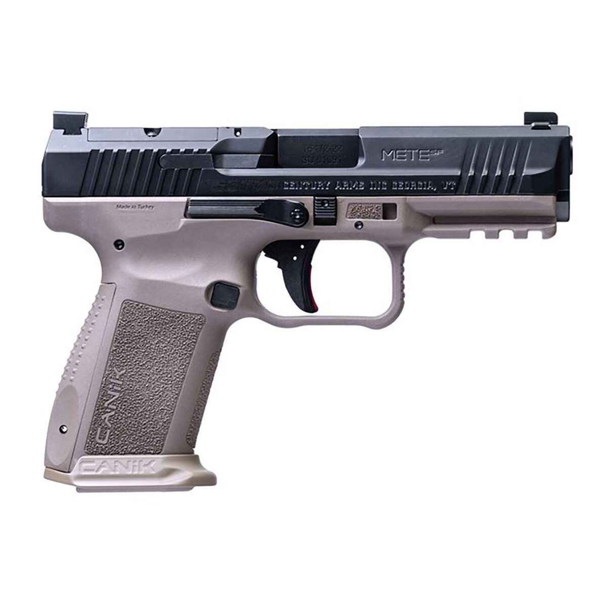 Canik Mete SF 9mm Luger 4.19in Flat Dark Earth Polymer Pistol - 15+1 Rounds - Tan Canik Mete SF 9mm Luger 4.19in Flat Dark Earth Polymer Pistol - 15+1 Rounds - Tan