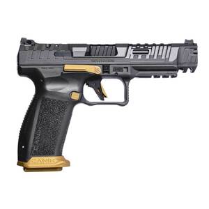 Canik SFx Rival 9mm Luger 5in Gray/Gold Pistol - 18+1 Rounds