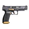 Canik SFx Rival 9mm Luger 5in Gray/Gold Pistol - 18+1 Rounds - Gray