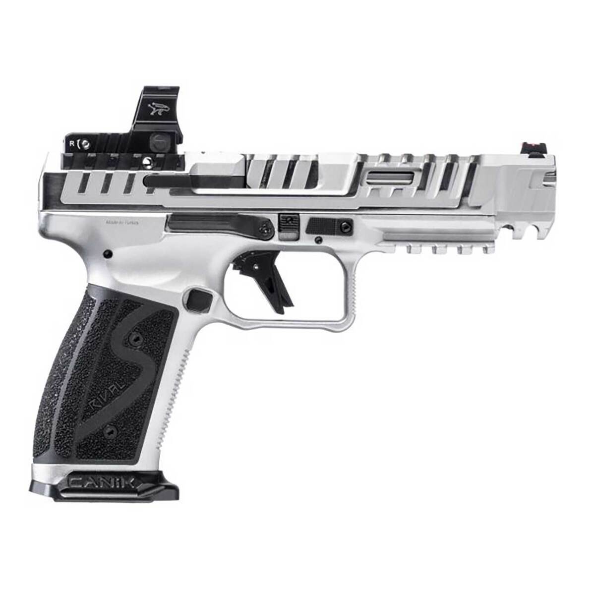 Canik SFX Rival-S Mecanik 9mm Luger 5.2in Chrome Pistol - 18+1 Rounds - Gray Canik SFX Rival-S Mecanik 9mm Luger 5.2in Chrome Pistol - 18+1 Rounds - Gray