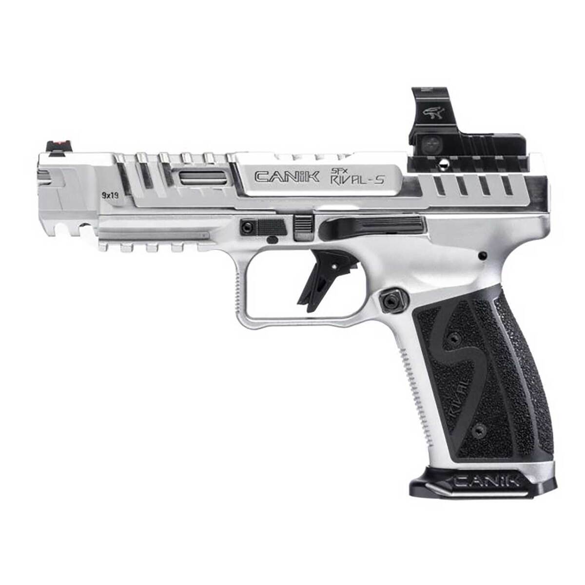 Canik SFX Rival-S Mecanik 9mm Luger 5.2in Chrome Pistol - 18+1 Rounds - Gray Canik SFX Rival-S Mecanik 9mm Luger 5.2in Chrome Pistol - 18+1 Rounds - Gray