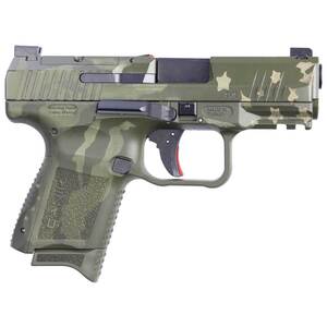 Canik TP9 Elite 9mm Luger 3.6in We The People Green Cerakote Pistol - 15+1 Rounds