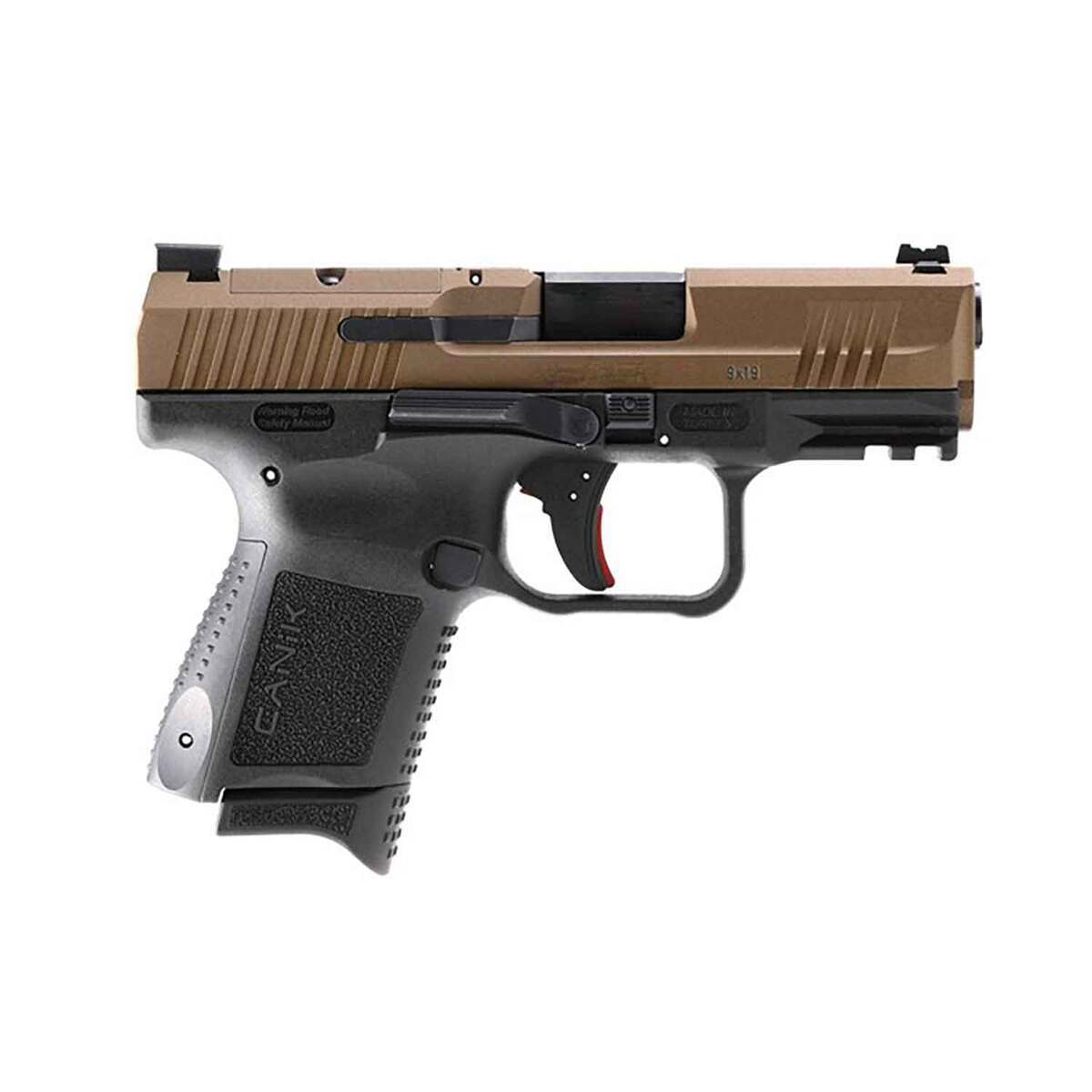Canik TP9 Elite SC 9mm Luger 3.6in Bronze Cerakote Pistol - 15+1 Rounds - Tan Canik TP9 Elite SC 9mm Luger 3.6in Bronze Cerakote Pistol - 15+1 Rounds - Tan