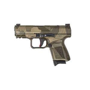 Canik TP9 Elite SC 9mm Luger 3.6in Splinter Camo Green Pistol - 15+1 Rounds