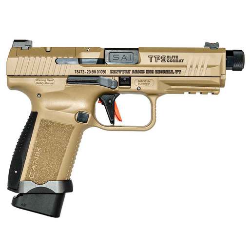 Canik TP9SF Elite Combat 9mm Luger 4.73in Cerakote Pistol - 18+1 Rounds - Tan image