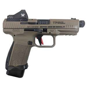 Canik TP9SF Elite Combat with Vortex Viper Red Dot 9mm Luger FDE Pistol - 18+1 Rounds