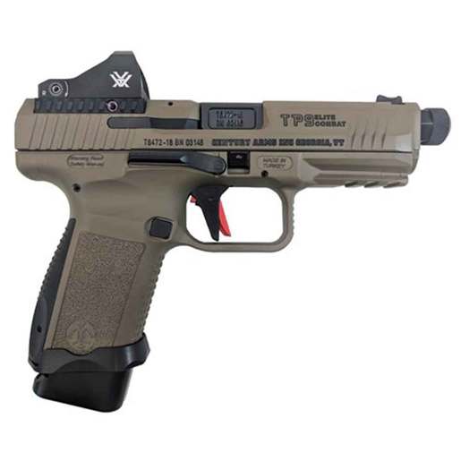 Canik TP9SF Elite Combat with Vortex Viper Red Dot 9mm Luger FDE Pistol - 18+1 Rounds - Brown image