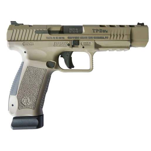 Canik TP9SFx 9mm Luger 5.2in Flat Dark Earth Piston - 20+1 Rounds - Brown Fullsize image