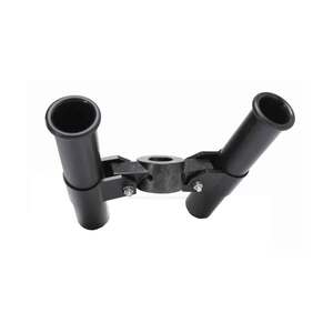 Cannon Front Mount Dual Rod Holder Downrigger Accessory - Black