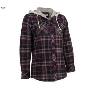 Canyon Guide Women's Tegan Thermal Lined Hooded Flannel Shirt