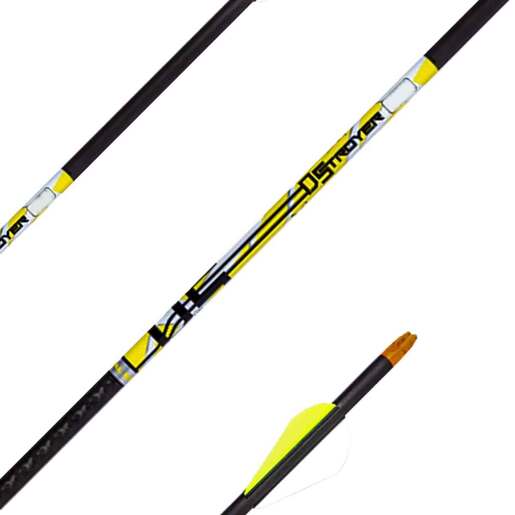 Carbon Express D-Stroyer 350 Spine Carbon Arrows – 36 Pack – Black