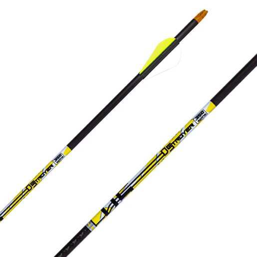 Carbon Express D-Stroyer 500 spine Carbon Arrows – 12 Pack – Black/Yellow