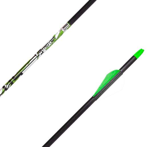 Carbon Express D-Stroyer Piledriver 300 spine Carbon Arrows – 12 Pack – Black/Green