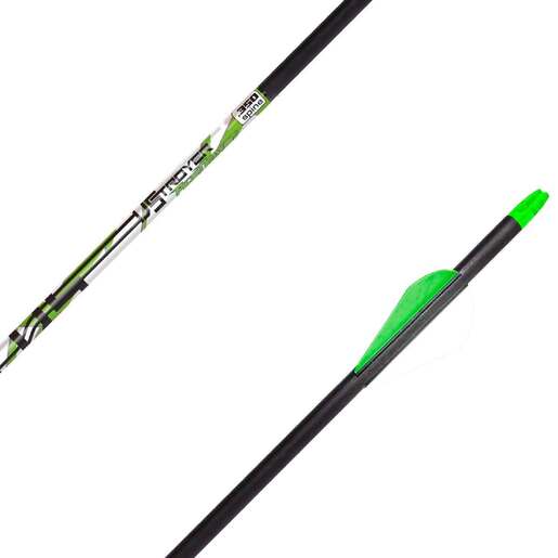 Carbon Express D-Stroyer Piledriver 400 spine Carbon Arrows – 12 Pack – Black/Green