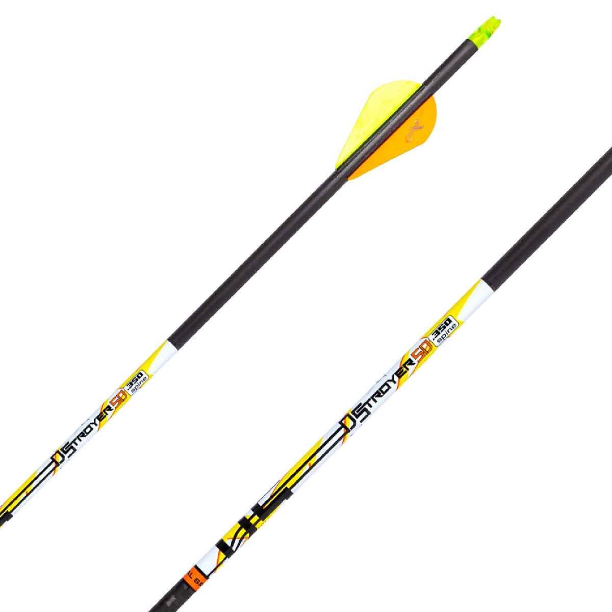 Carbon Express D-Stroyer SD 300 spine Carbon Arrows - 12 Pack - Black/Yellow Carbon Express D-Stroyer SD 300 spine Carbon Arrows - 12 Pack - Black/Yellow