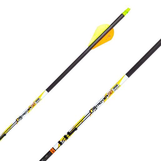 Carbon Express D-Stroyer SD 400 spine Carbon Arrows – 12 Pack – Black/Yellow