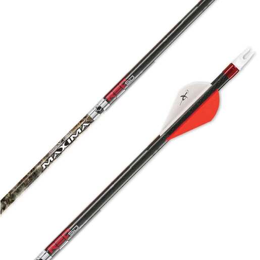 Carbon Express Maxima Red Contour SD 350 spine Carbon Arrows – 12 Pack – Black/Camouflage