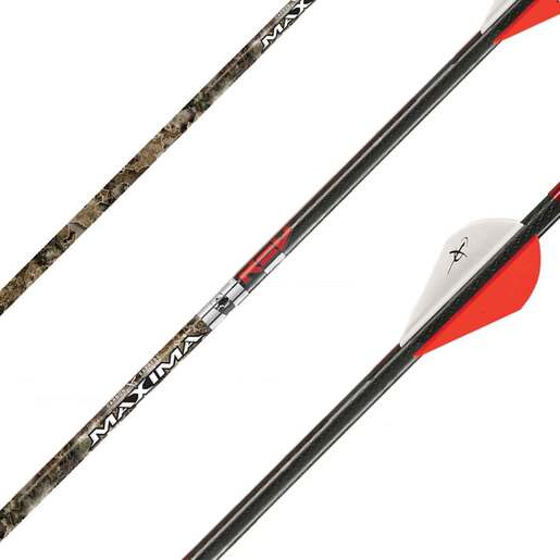 Carbon Express Maxima Red Contour 400 Spine Carbon Arrows – 6 Pack – Black/Camo