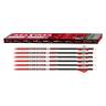 Carbon Express Maxima Red SD 250 spine Carbon Arrows - 6 pack - Red