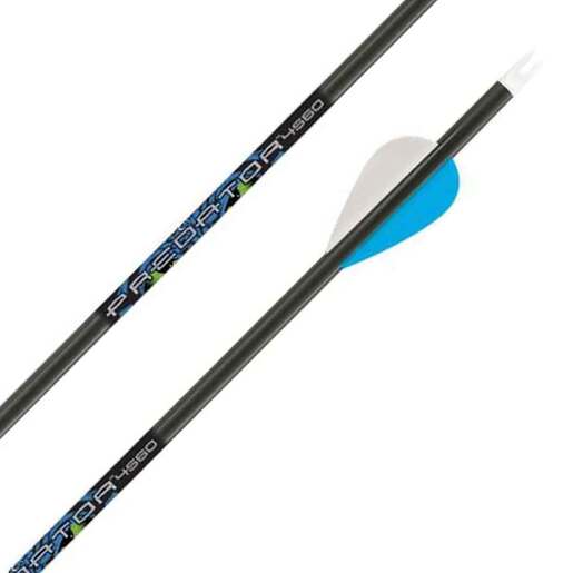 Carbon Express Predator 491 spine Carbon Arrows – 12 Pack – Black 3050