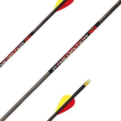 Carbon Express Predator SD 400 Spine Carbon Arrows – 36 Pack – Black