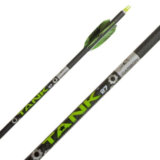 Carbon Express Tank 27 250 spine Carbon Arrows – 12 Pack – Black