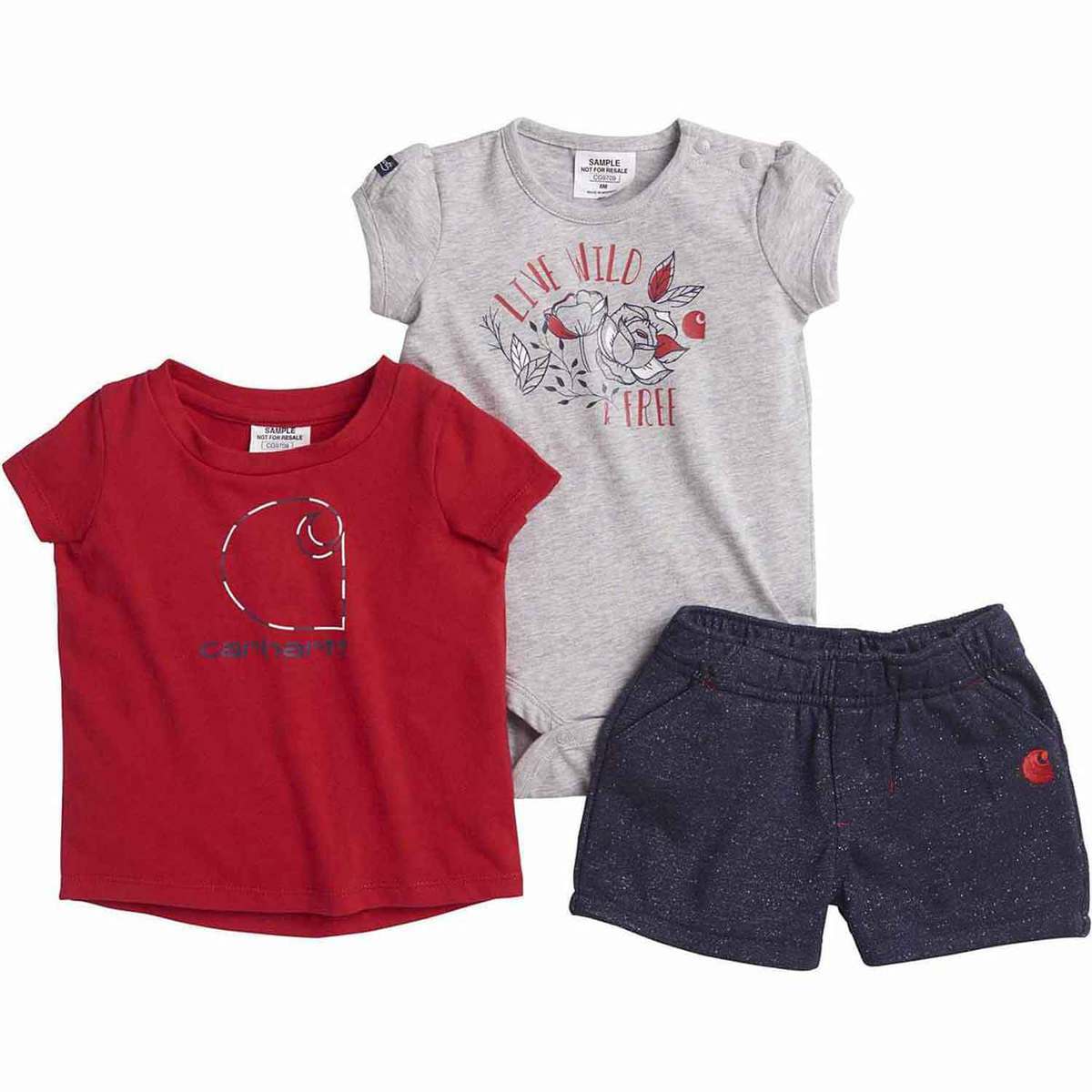 Carhartt Baby 3-Piece Short Set Carhartt Baby 3-Piece Short Set