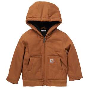 Carhartt Boys' Active Hooded Insulated Jacket - Brown - 24M