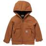 Carhartt Boys' Active Hooded Insulated Jacket - Brown - 24M - Brown 24
