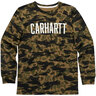 Carhartt Boys' Camo Crewneck Long Sleeve Shirt