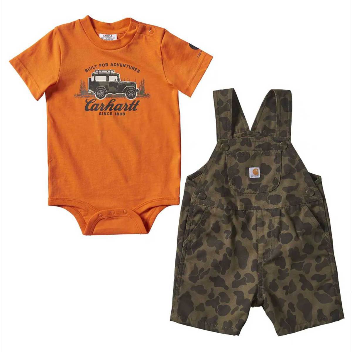 Carhartt Boys' Camo Shortall Bodyshirt Set | Sportsman's Warehouse