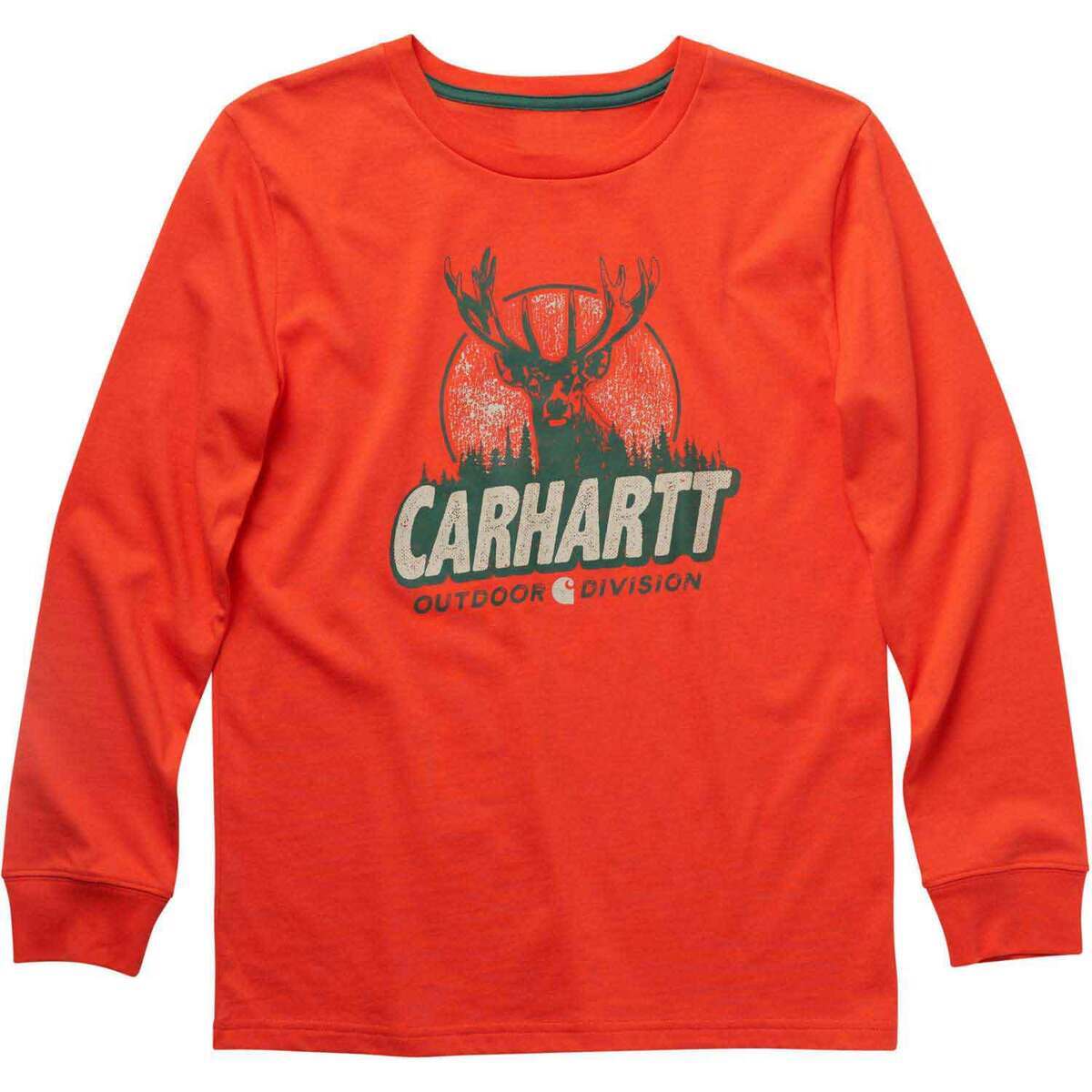 Carhartt Boys' Crewneck Graphic Long Sleeve Shirt Carhartt Boys' Crewneck Graphic Long Sleeve Shirt